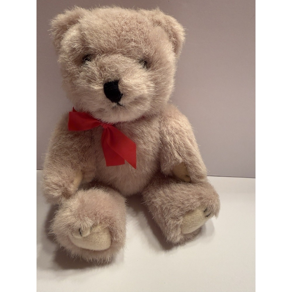 VTG Wang's International Jointed Posable Brown VTG Stuffed 8" Teddy Bear